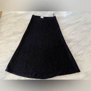 Vintage Black Knit Skirt